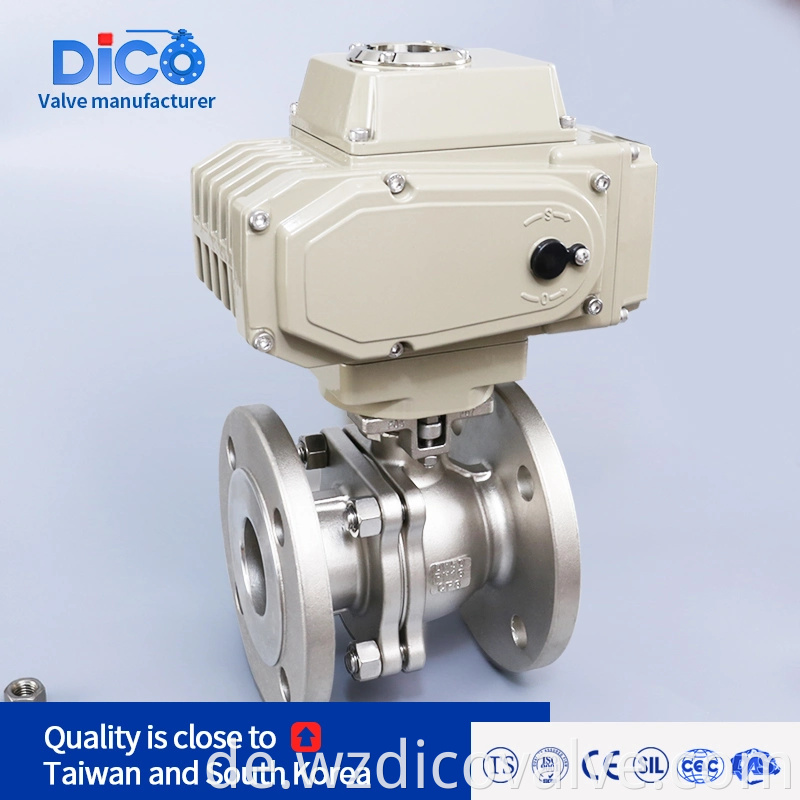 Wenzhou China WCB/CF8/CF8M Pneumatic/Electric Actuator Industrial 2PC Flanschkugelventil